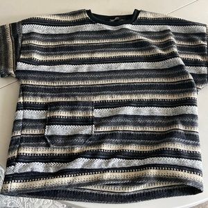 “LCALE” grandpa sweater. no size listed but fits like a large, oversized medium.